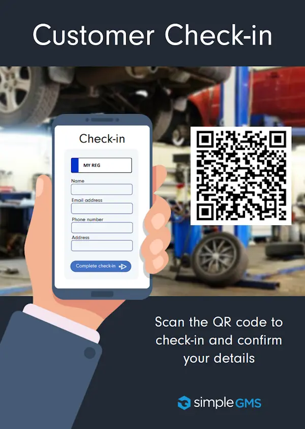 Simple GMS Check-in Poster Image