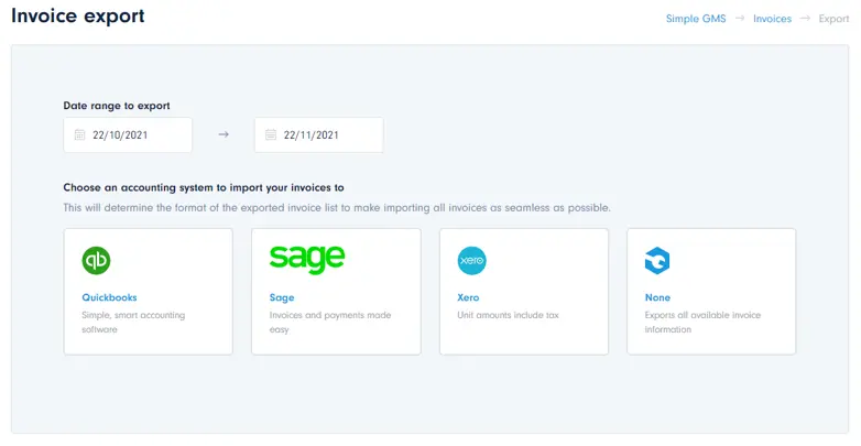 Invoice Export