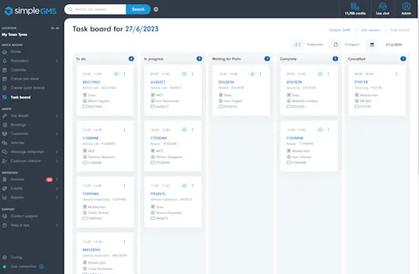 Simple GMS Calendar