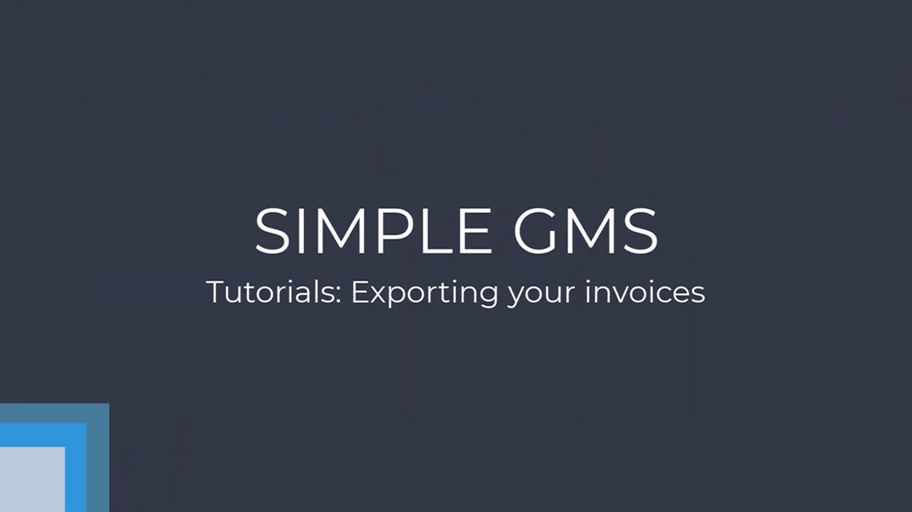 Exporting Your Invoices