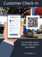 Sample Simple GMS check-in poster