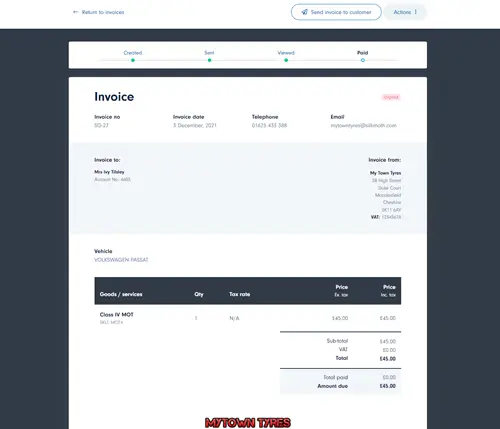 Invoice image